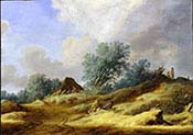Dune Landscape with Farmers